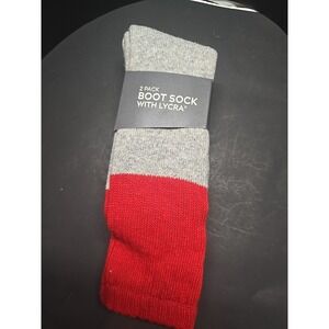 Alpine Design 2 Pair Mens Thermal Boot Socks Sz Large 9-12 Calf Cut Heavy Weight